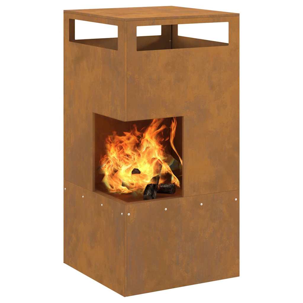 Ugnies duobė 50x50x100 cm Orui atsparus plienas