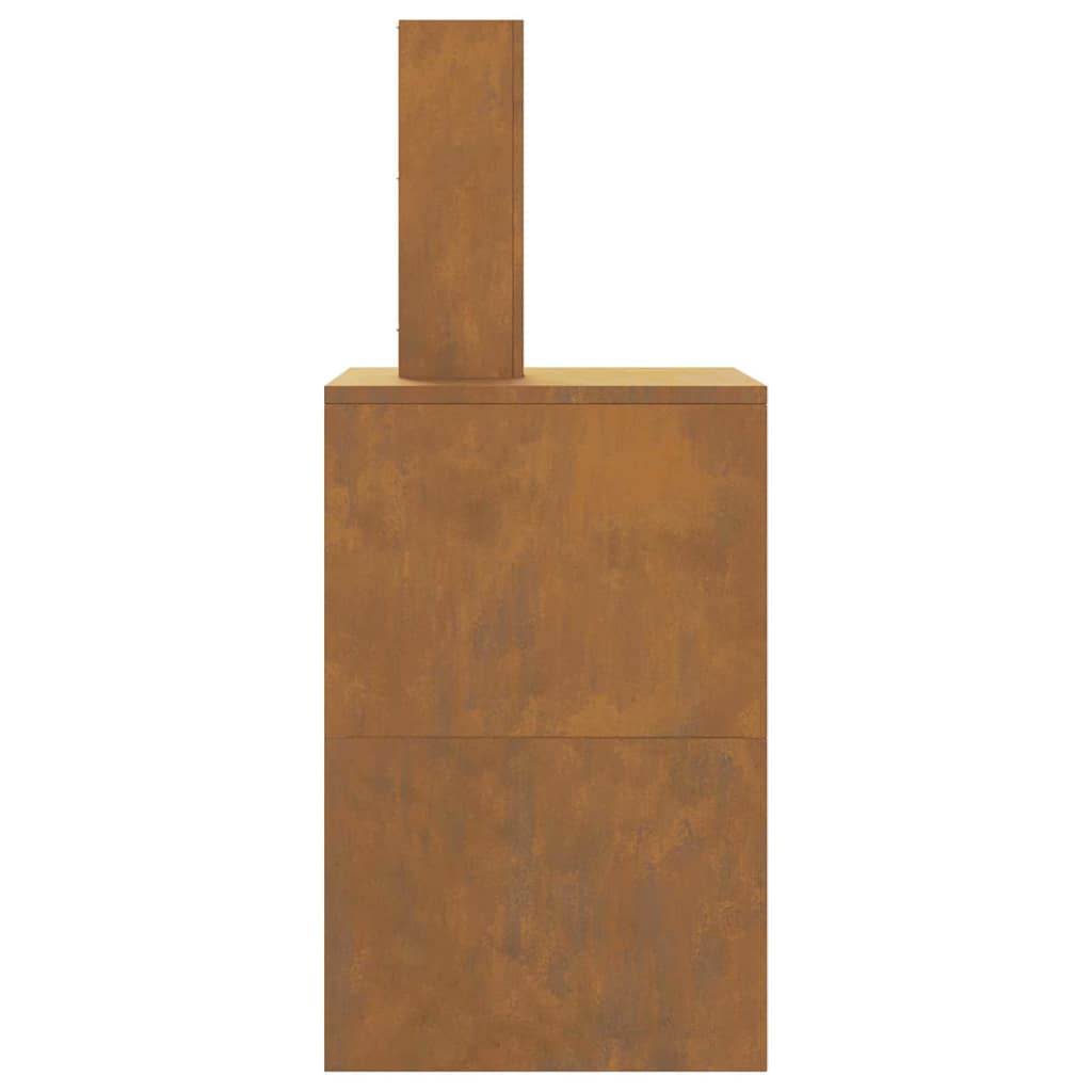 Krosnis su kaminu 60x40x96 cm Išorinės geležies