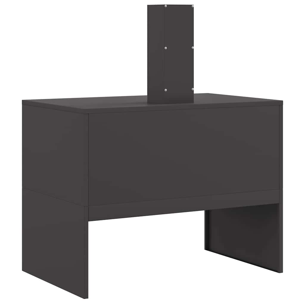 Ugnies duobė su kaminu Juoda 80x50x96 cm Plienas