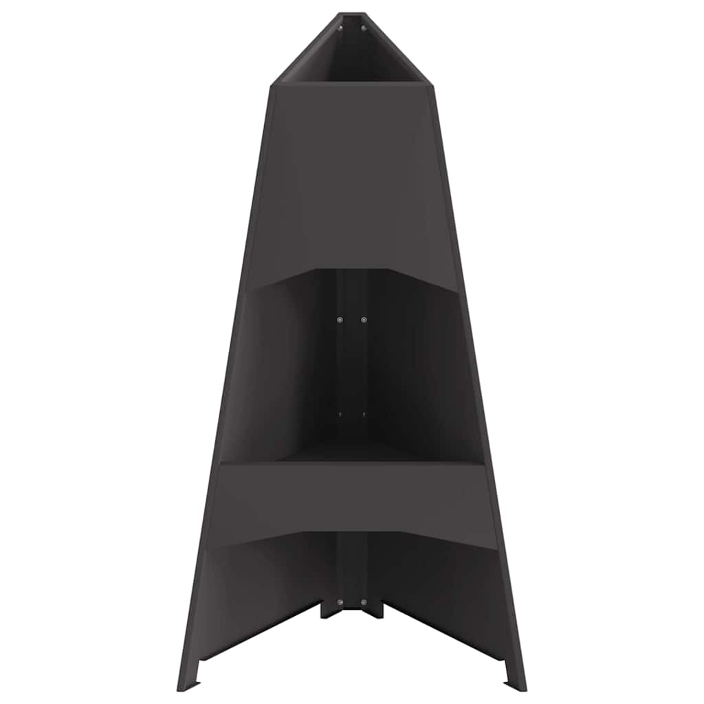 Ugnies duobė Pirmado Juoda 50x45x95 cm Plienas