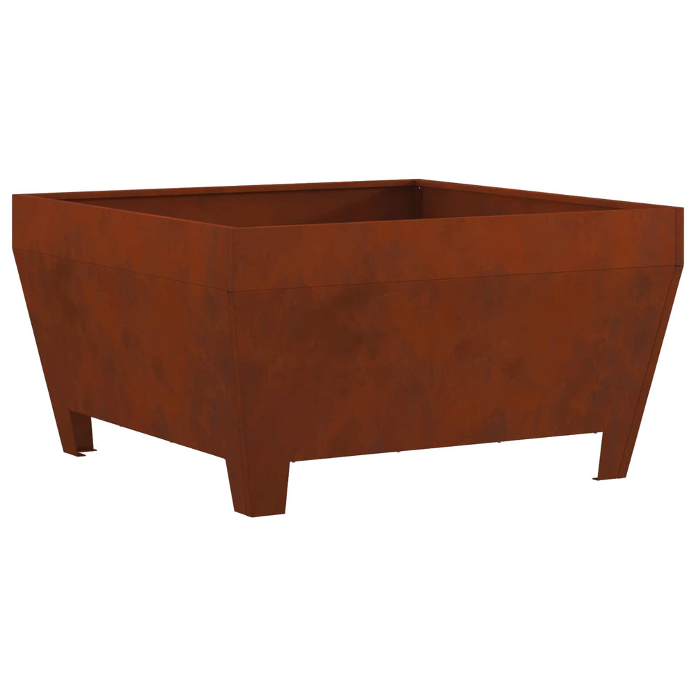 Fire pit Brown 80 x 80 x 43 cm Steel