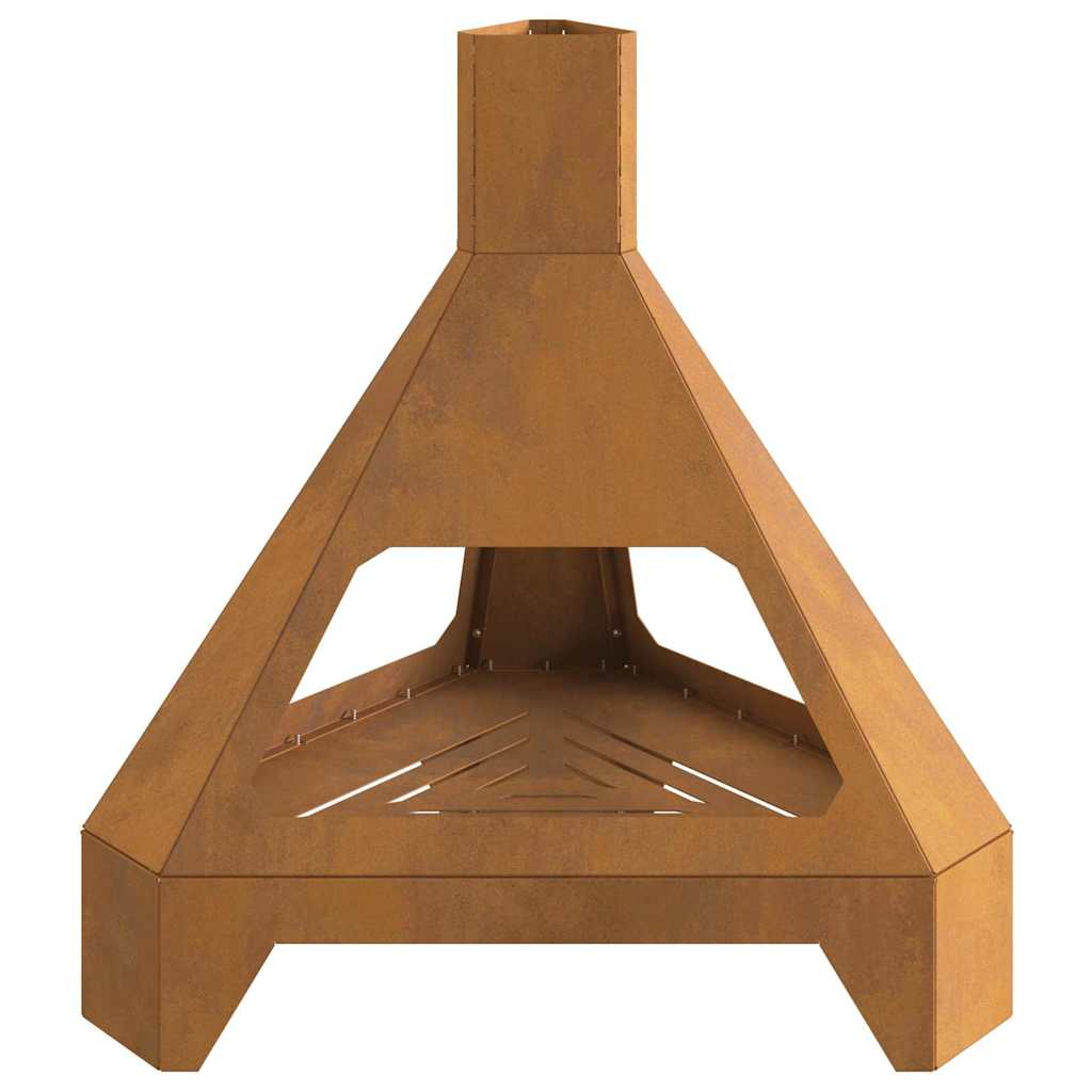 Krosnis su Kaminu 50x43x52 cm Orui atsparus Plienas