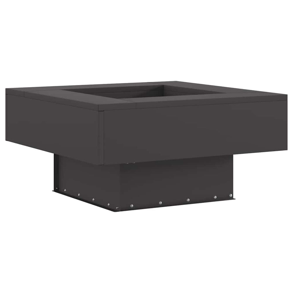 Fire pit Black 60 x 60 x 30 cm Steel