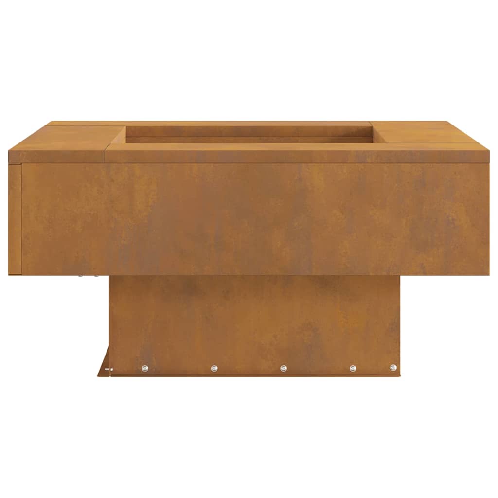 Kampinis Ugnies Kuras 60x60x30 cm Dėl Oksiduotų Plienų