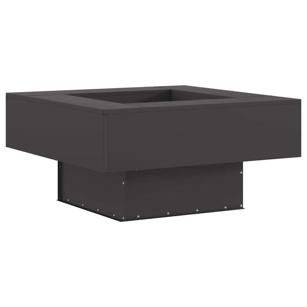 Fire Pit Black 80 x 80 x 40 cm Steel