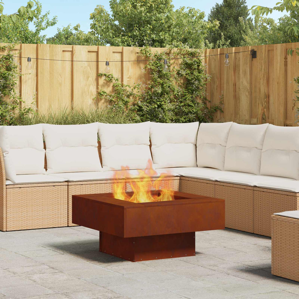 Fire pit Brown 80 x 80 x 40 cm