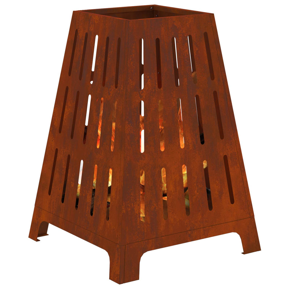 Fire Pit Brown 50 x 50 x 70 cm