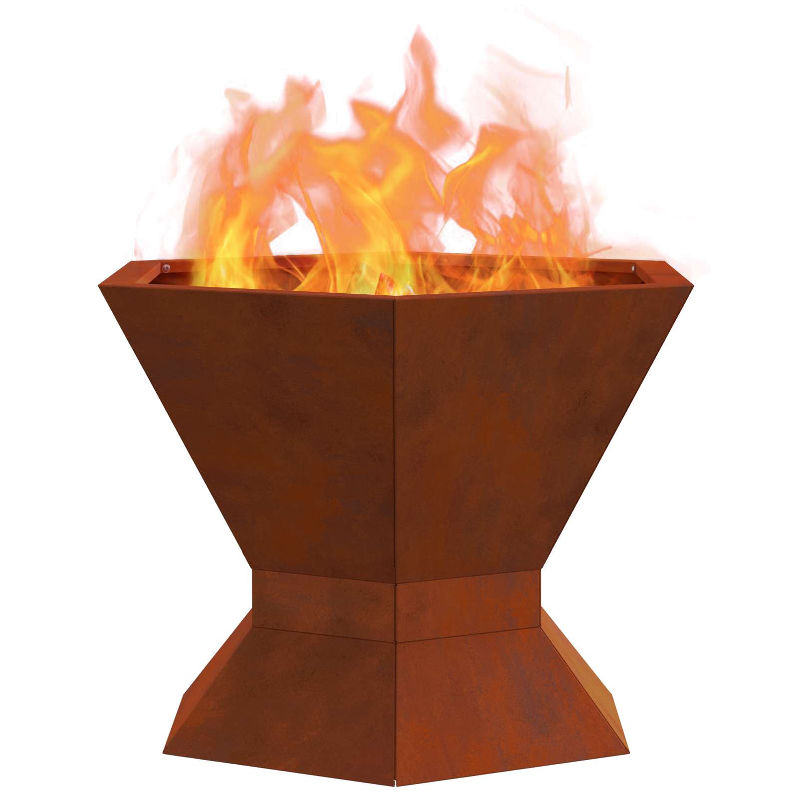 Fire Pit Brown 50 x 50 x 40 cm