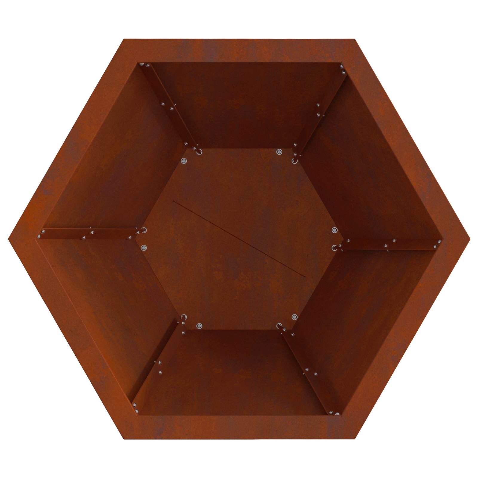 Fire Pit Brown 50 x 50 x 40 cm