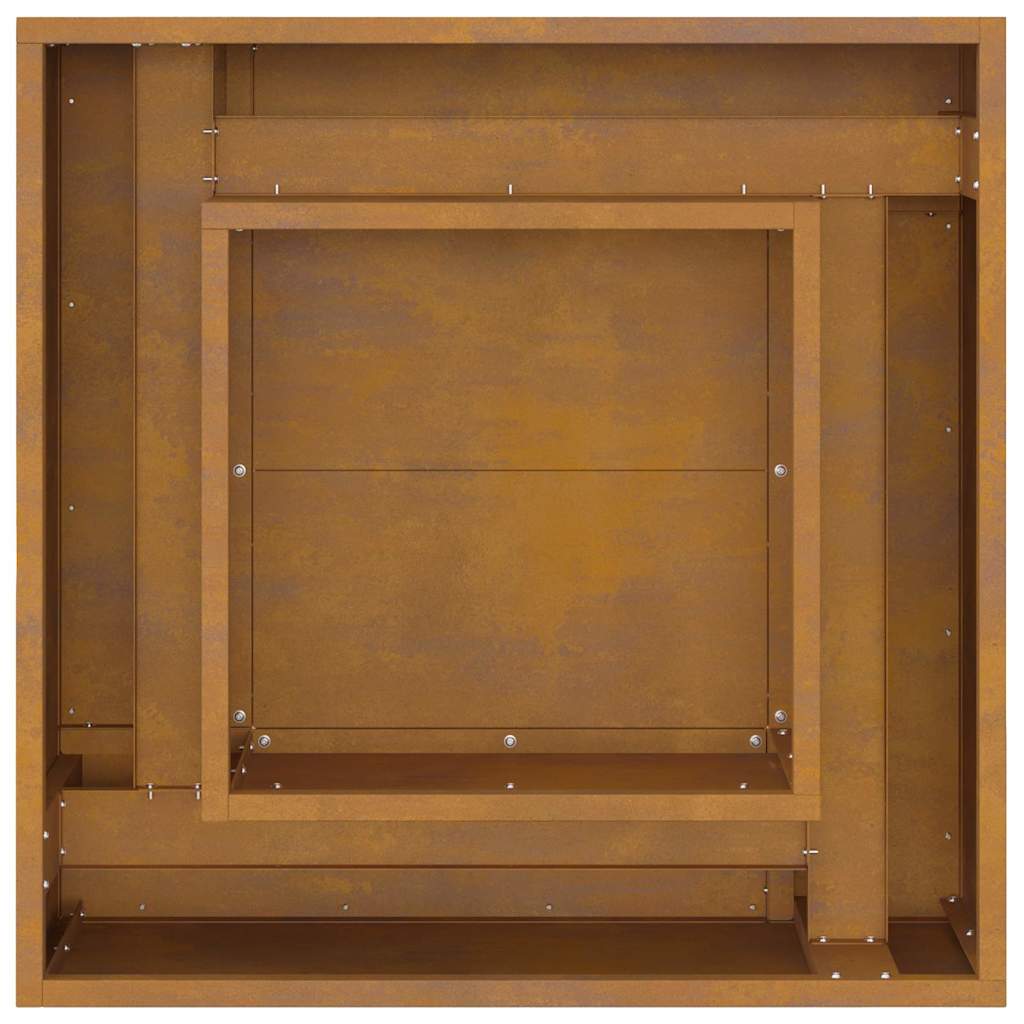 Ugnies duobė Kvadratinė 60x60x30 cm Orui atsparus plienas