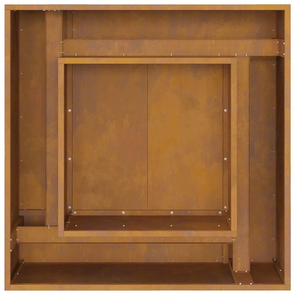 Ugnies duobė Kvadrato 80x80x40 cm Orui atspari plienas