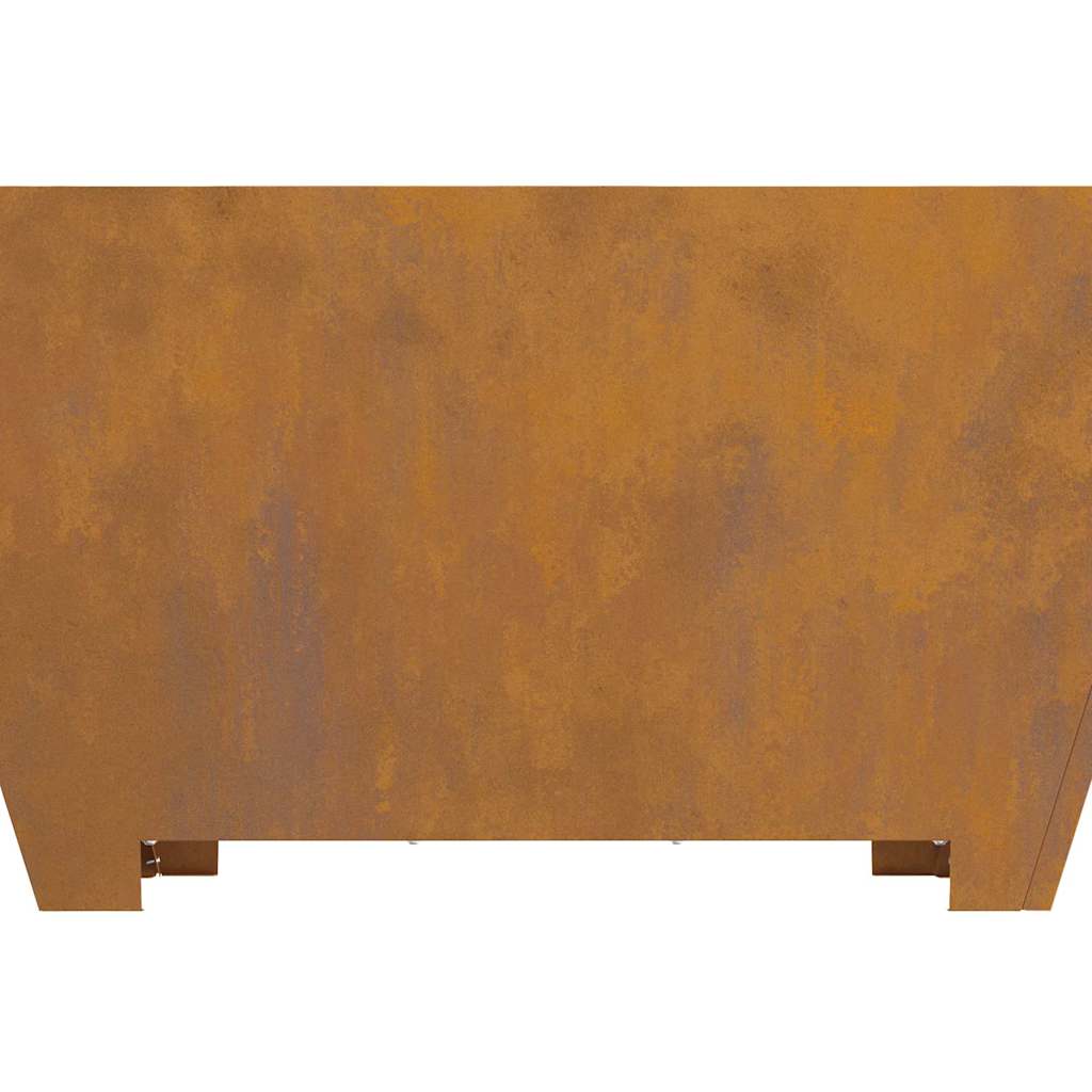 Kvadratinė Ugnies Krosnis 80x80x40 cm Orui atspari Plienas