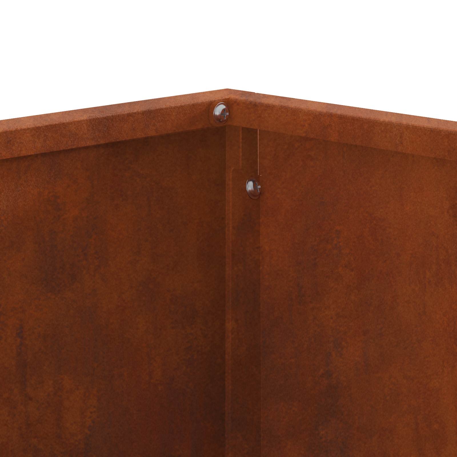 Fire Pit Brown 80 x 80 x 40 cm Steel