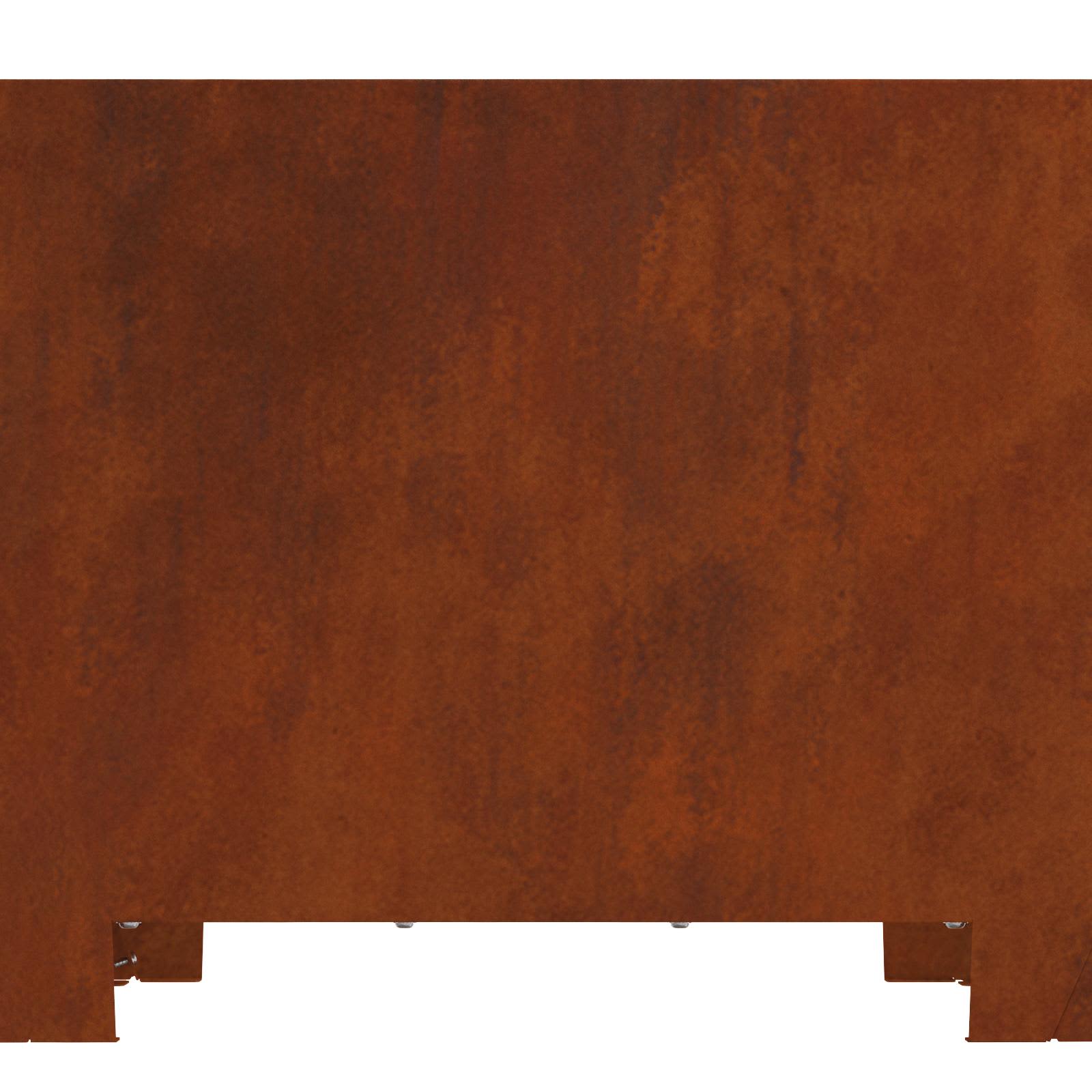 Fire Pit Brown 80 x 80 x 40 cm Steel