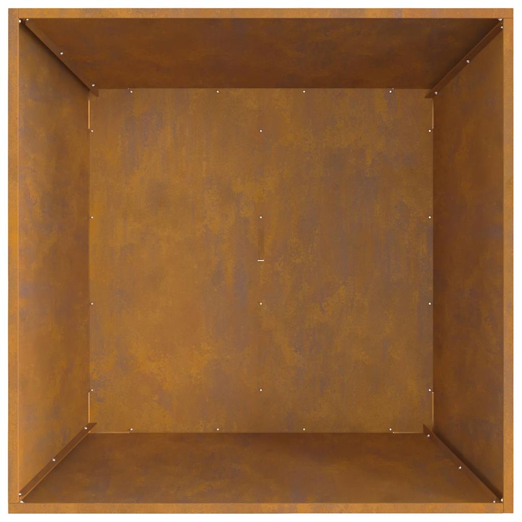 Kvadratinė Ugnies Krosnis 80x80x40 cm Orui atspari Plienas