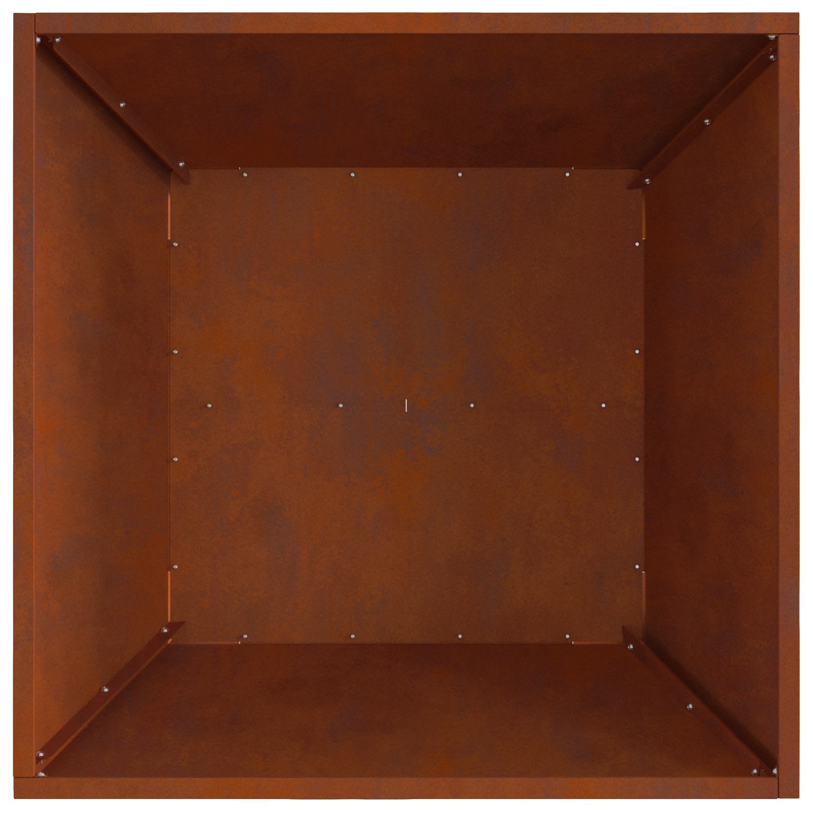 Fire Pit Brown 80 x 80 x 40 cm Steel