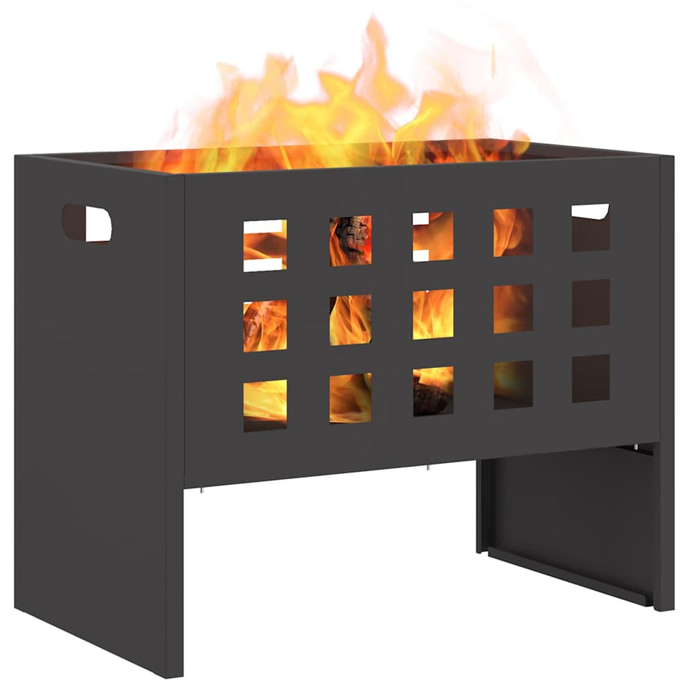 Fire pit Black 50 x 30 x 40 cm Cold-rolled steel