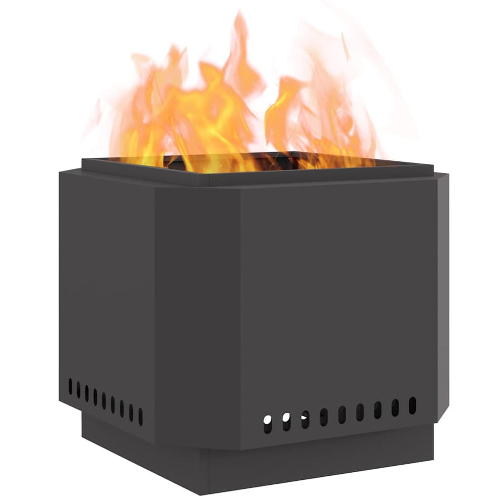 Smokeless Fire Pit Black 58 x 58 x 51 cm