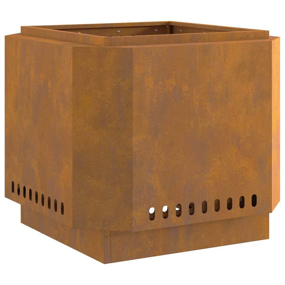 Be dūmų ugniakuras 58x58x51 cm, atsparus oro poveikiui, pagamintas iš plieno