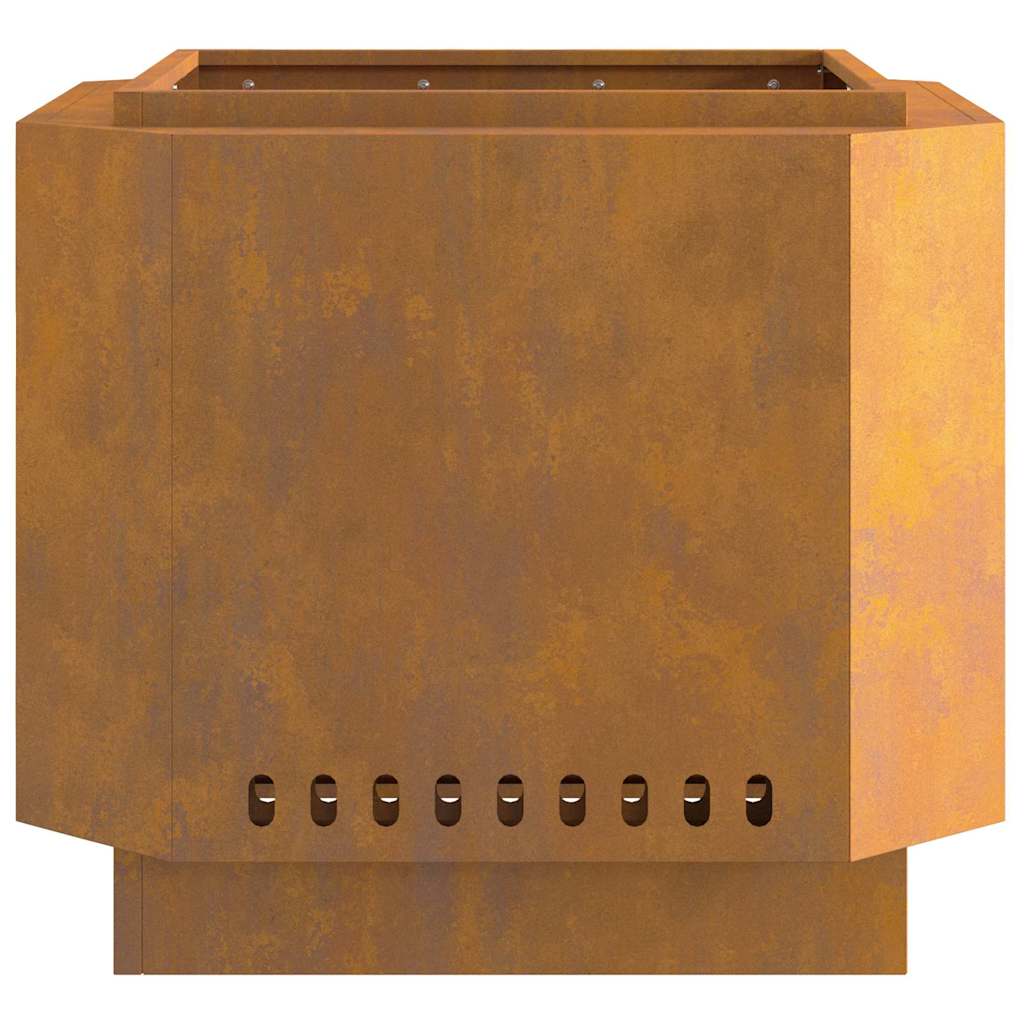 Be dūmų ugniakuras 58x58x51 cm, atsparus oro poveikiui, pagamintas iš plieno