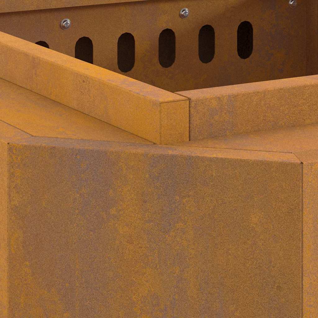 Lauko laužavietė 48x48x51 cm, atspari oro sąlygoms, pagaminta iš plieno