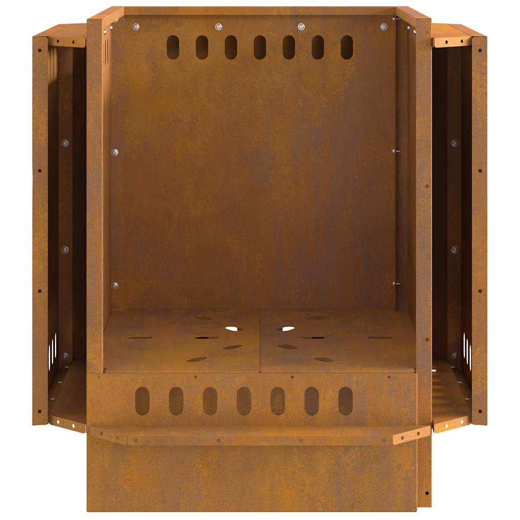 Lauko laužavietė 48x48x51 cm, atspari oro sąlygoms, pagaminta iš plieno