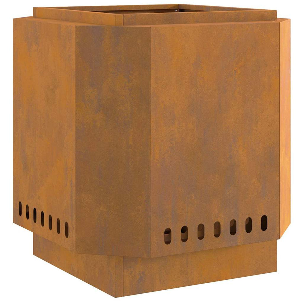 Lauko laužavietė 48x48x51 cm, atspari oro sąlygoms, pagaminta iš plieno