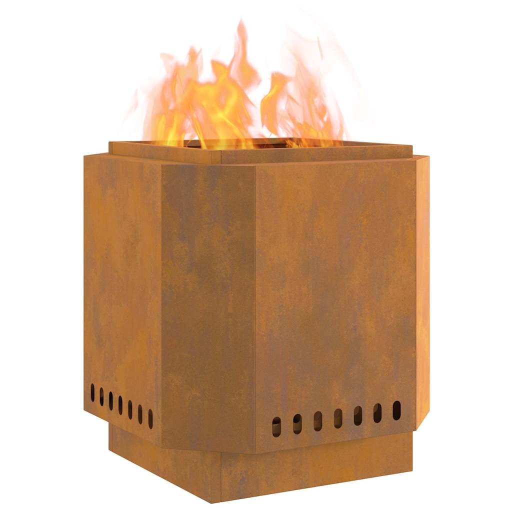 Lauko laužavietė 48x48x51 cm, atspari oro sąlygoms, pagaminta iš plieno