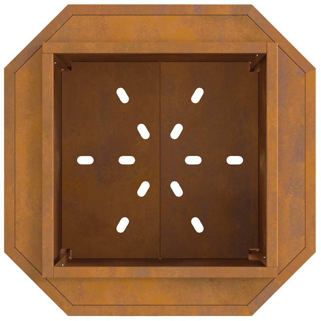 Lauko laužavietė 48x48x51 cm, atspari oro sąlygoms, pagaminta iš plieno
