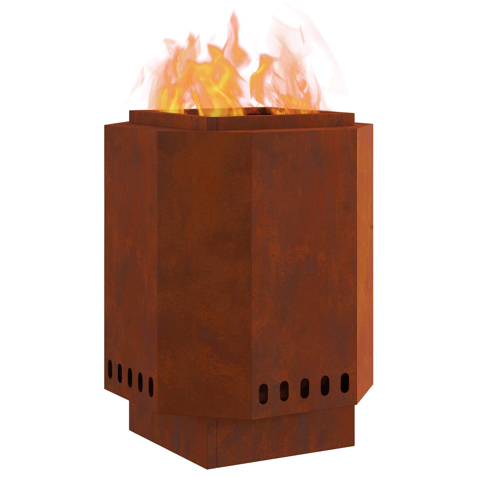 Fire Pit Brown 38 x 38 x 51 cm