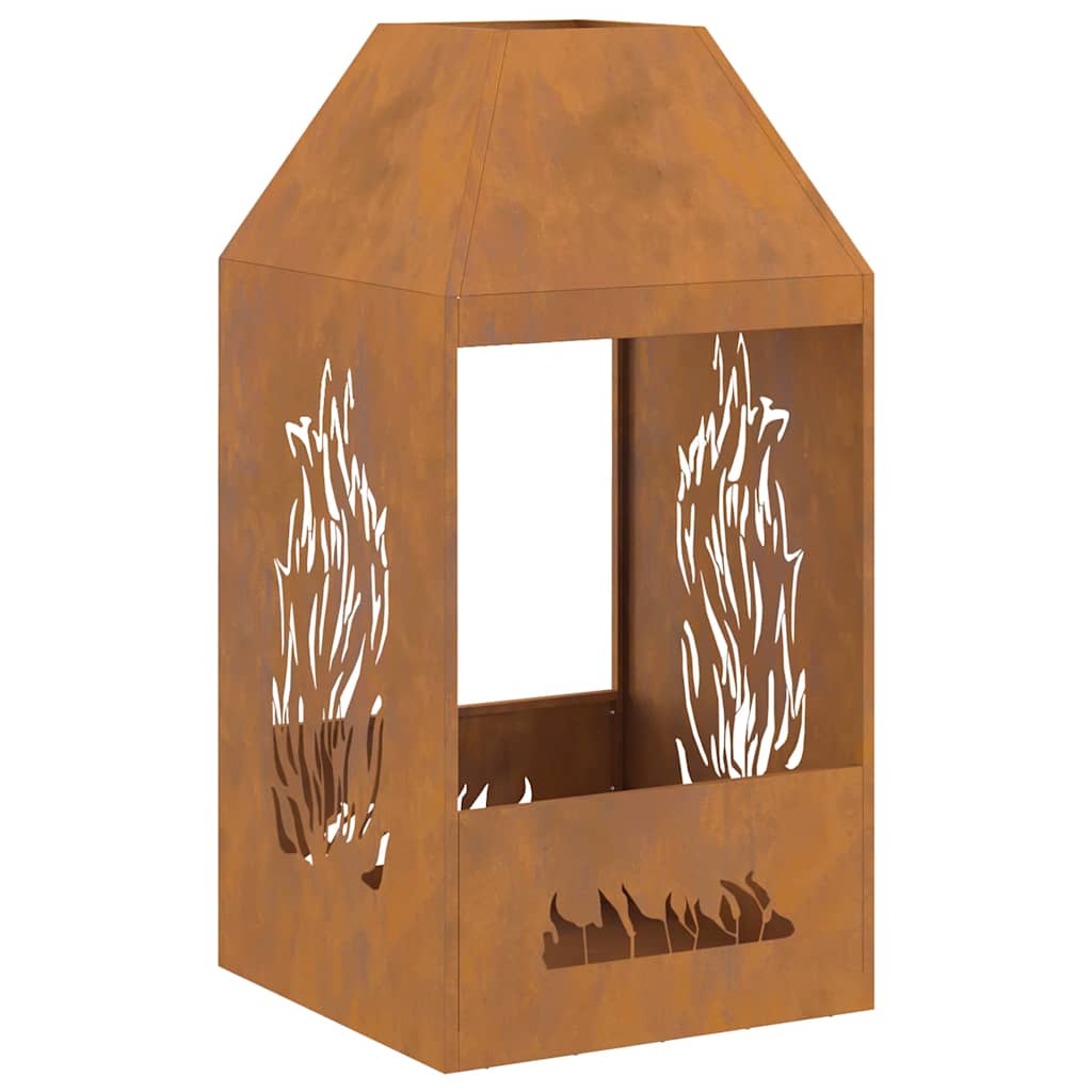 Lauko Židinys 50x50x100 cm, Atsparus Orui, Plienas