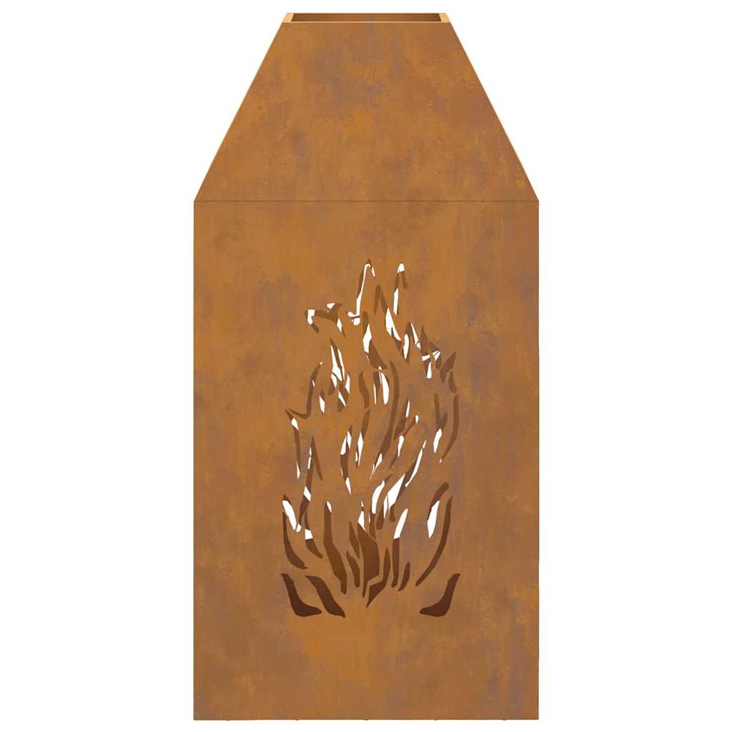 Lauko Židinys 50x50x100 cm, Atsparus Orui, Plienas
