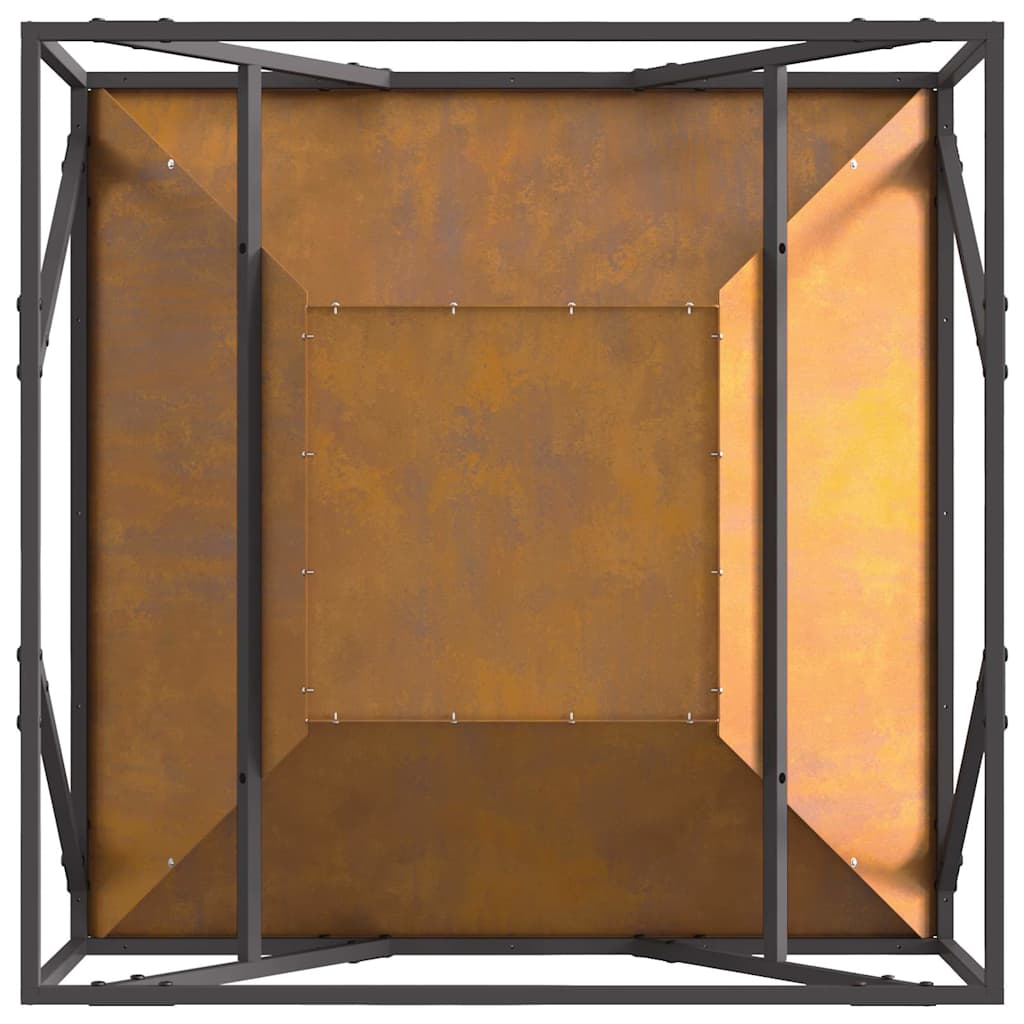 Ugnies duobė Kvadrato 80x80x40 cm Oro sąlygoms atsparus plienas
