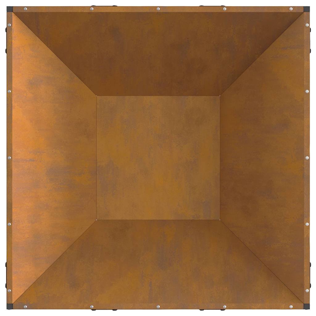 Ugnies duobė Kvadrato 80x80x40 cm Oro sąlygoms atsparus plienas