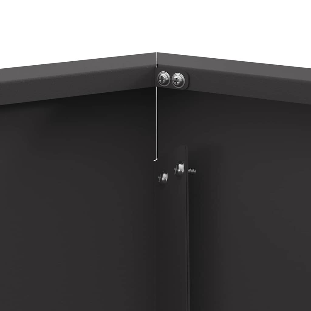 Lauko Židinio Pitas Hexagoninis Juodas 75x75x28 cm Plienas