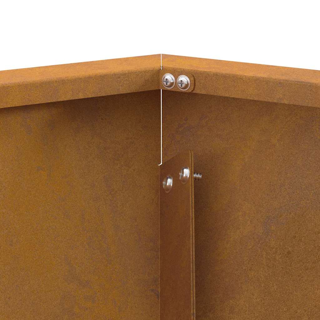 Ugnies duobė šešiakampė 75x75x28 cm Oro sąlygoms atsparus plienas
