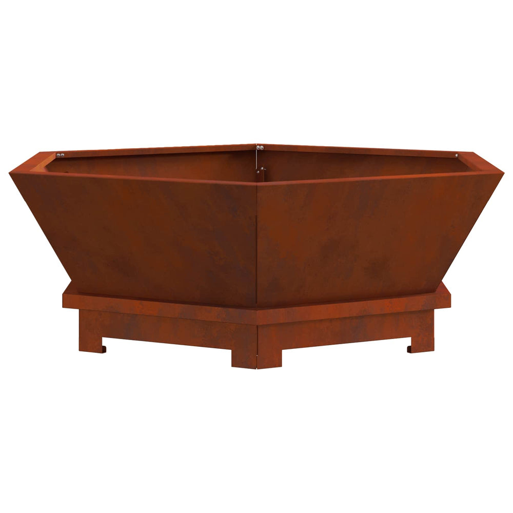 Fire pit Brown 75 x 75 x 28 cm
