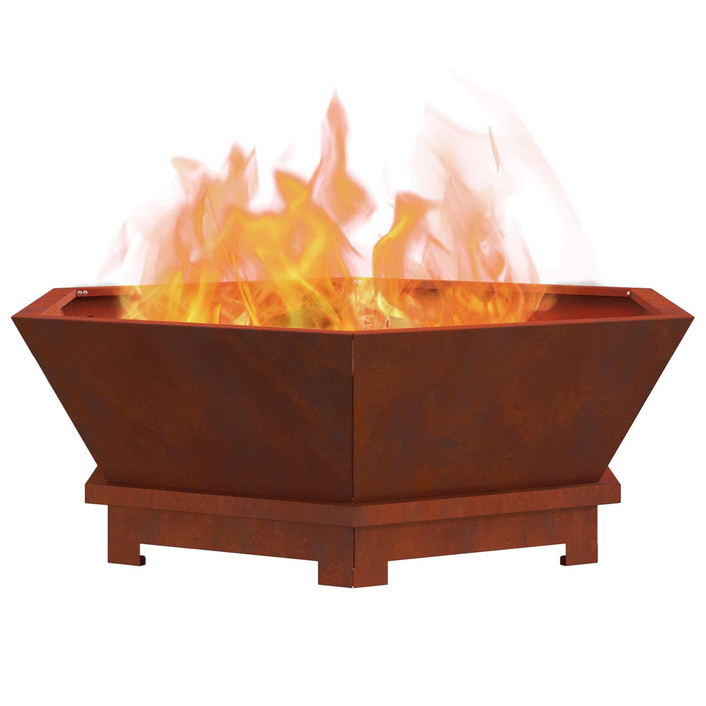 Fire pit Brown 75 x 75 x 28 cm