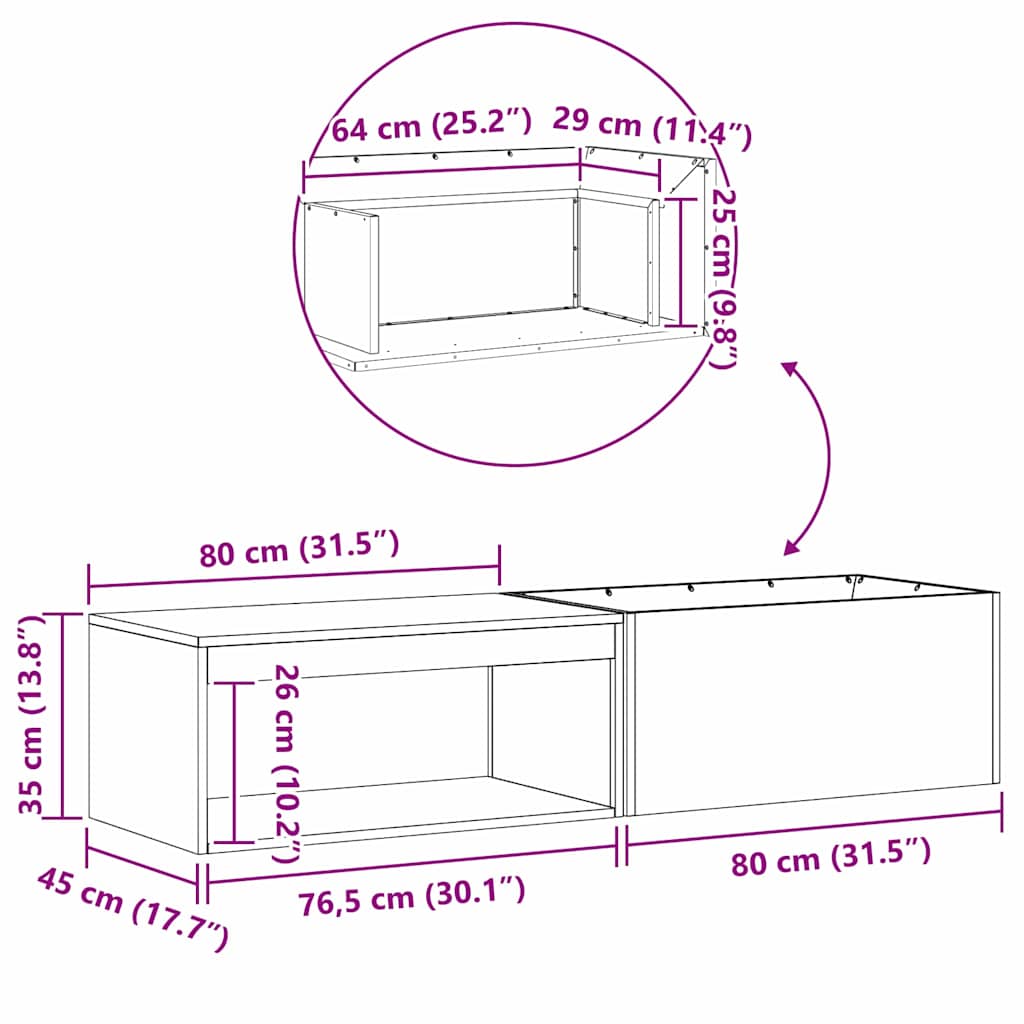 Ugnies duobė su malkų saugykla Juoda 160x45x35 cm Plienas