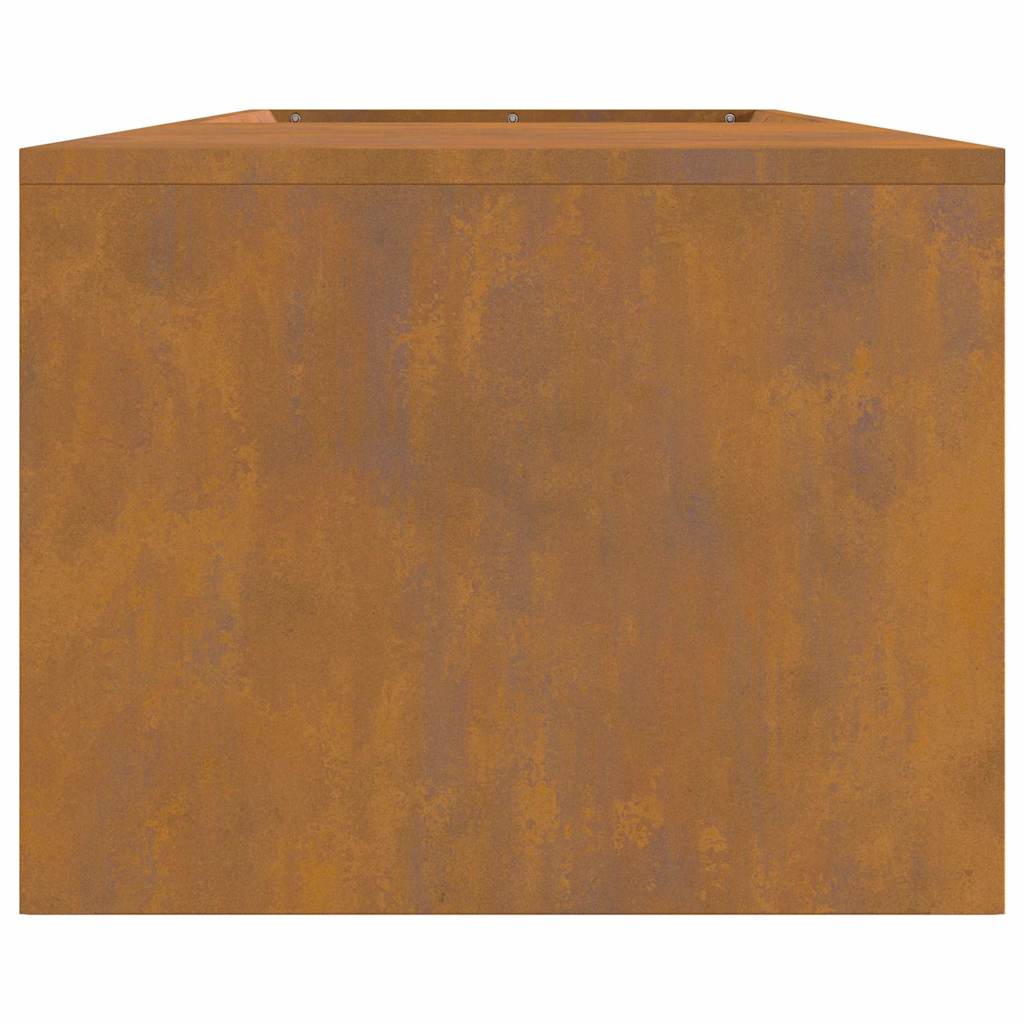 Lauko Židinio Krosnis su Malkų Laikymo Vietoje 160x45x35 cm Iš Orui Atsparaus Plieno