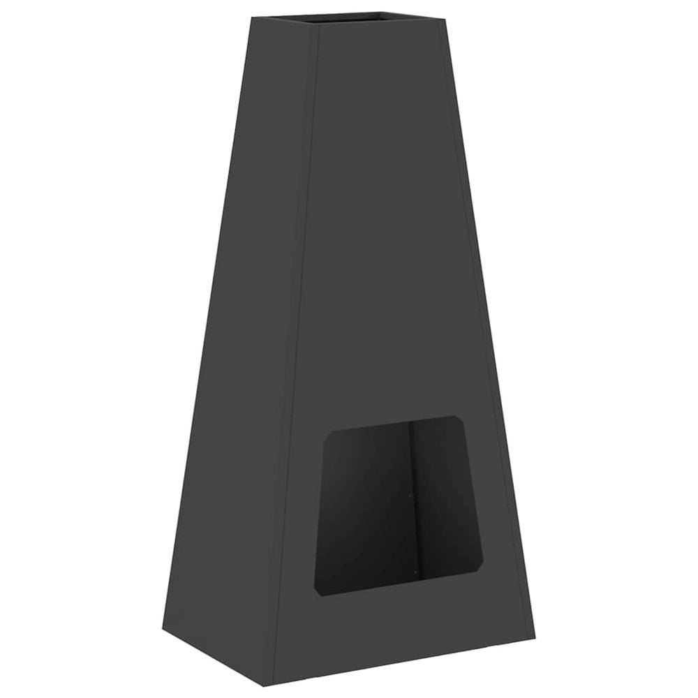 Ugnies duobė Juoda 50x35x100 cm Plienas