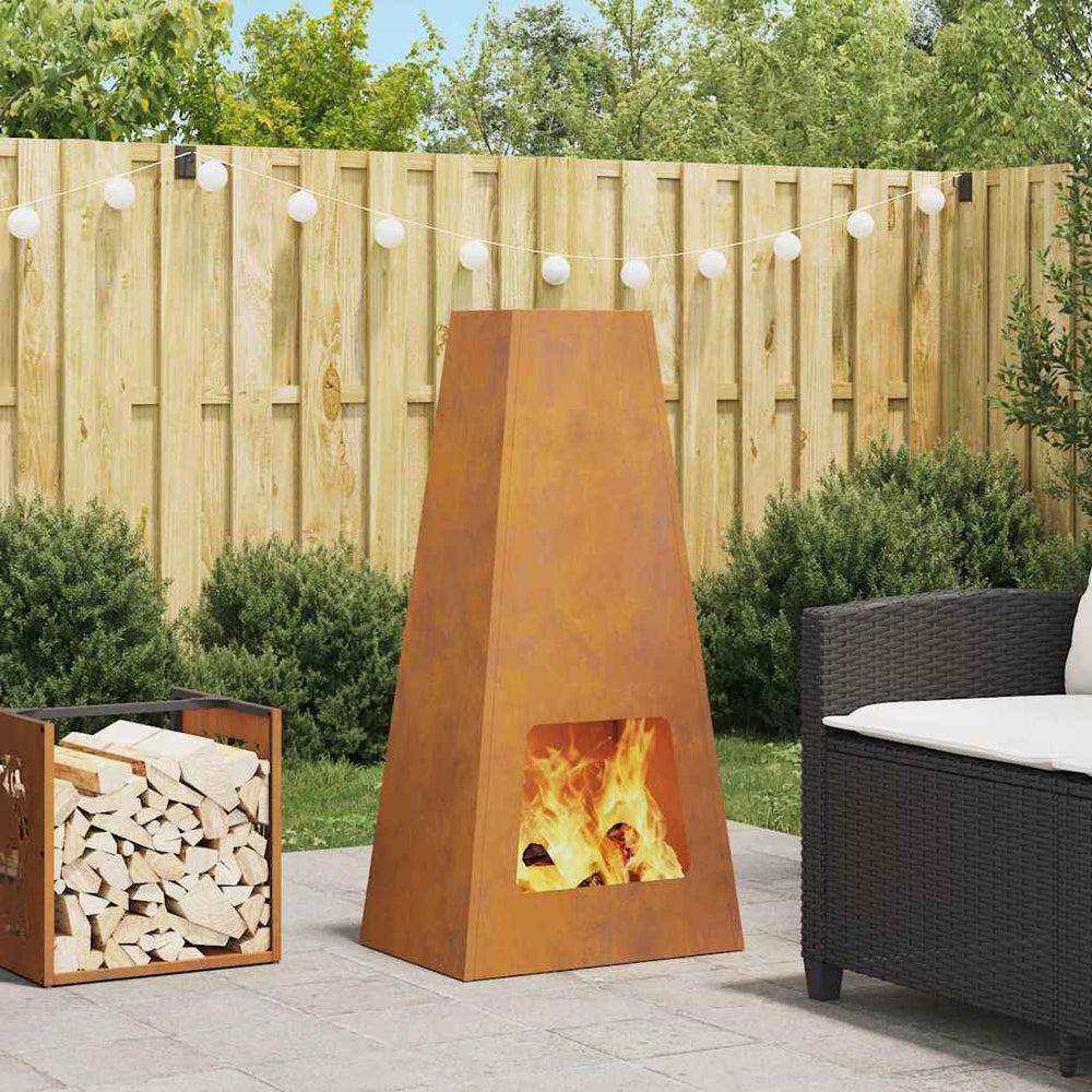 Ugnies duobė 50x35x100 cm Oro sąlygoms atsparus plienas