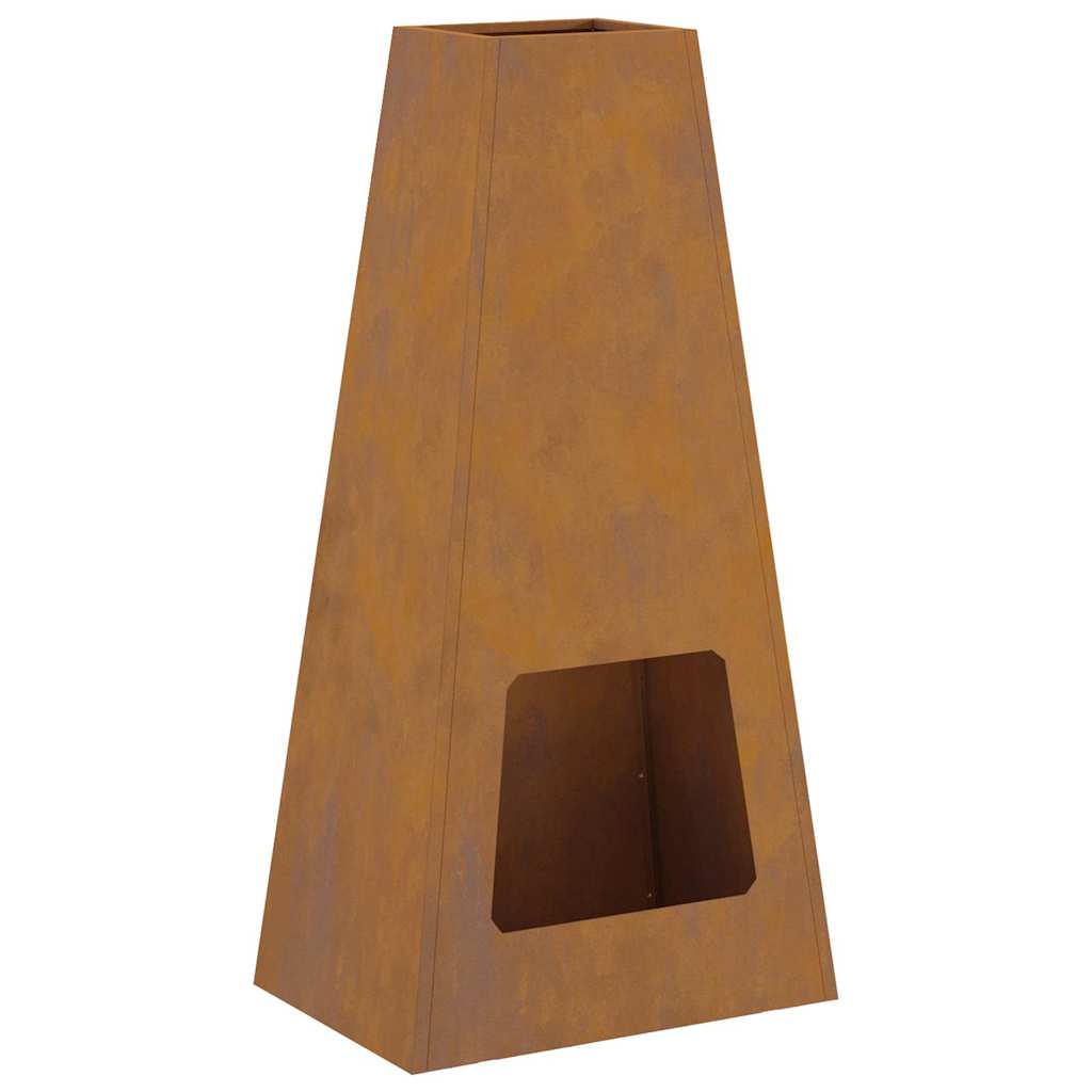 Ugnies duobė 50x35x100 cm Oro sąlygoms atsparus plienas