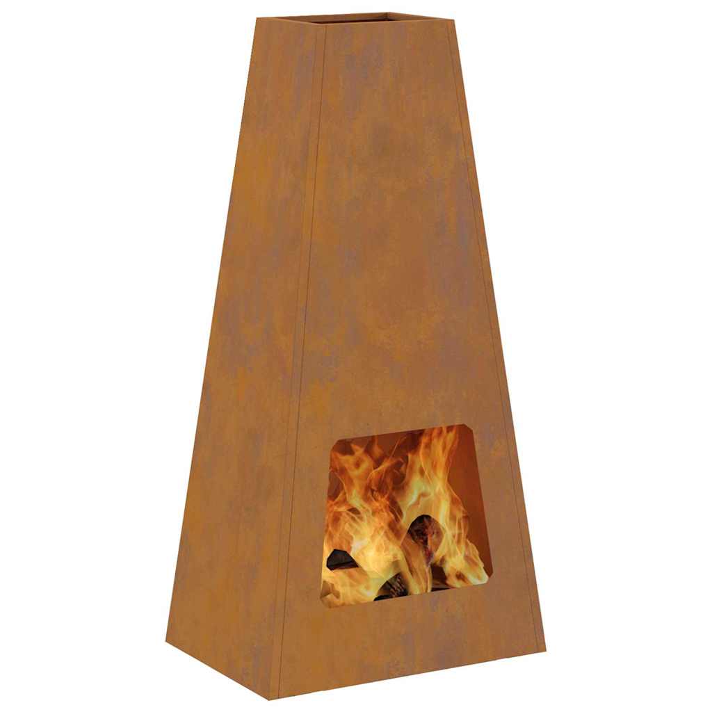 Ugnies duobė 50x35x100 cm Oro sąlygoms atsparus plienas