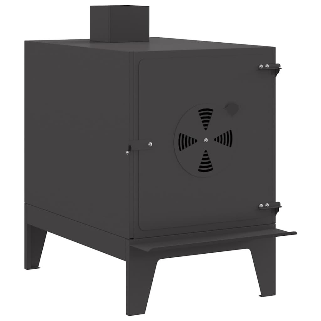 Camping Stove with Air Vent Black 35 x 50 x 60 cm