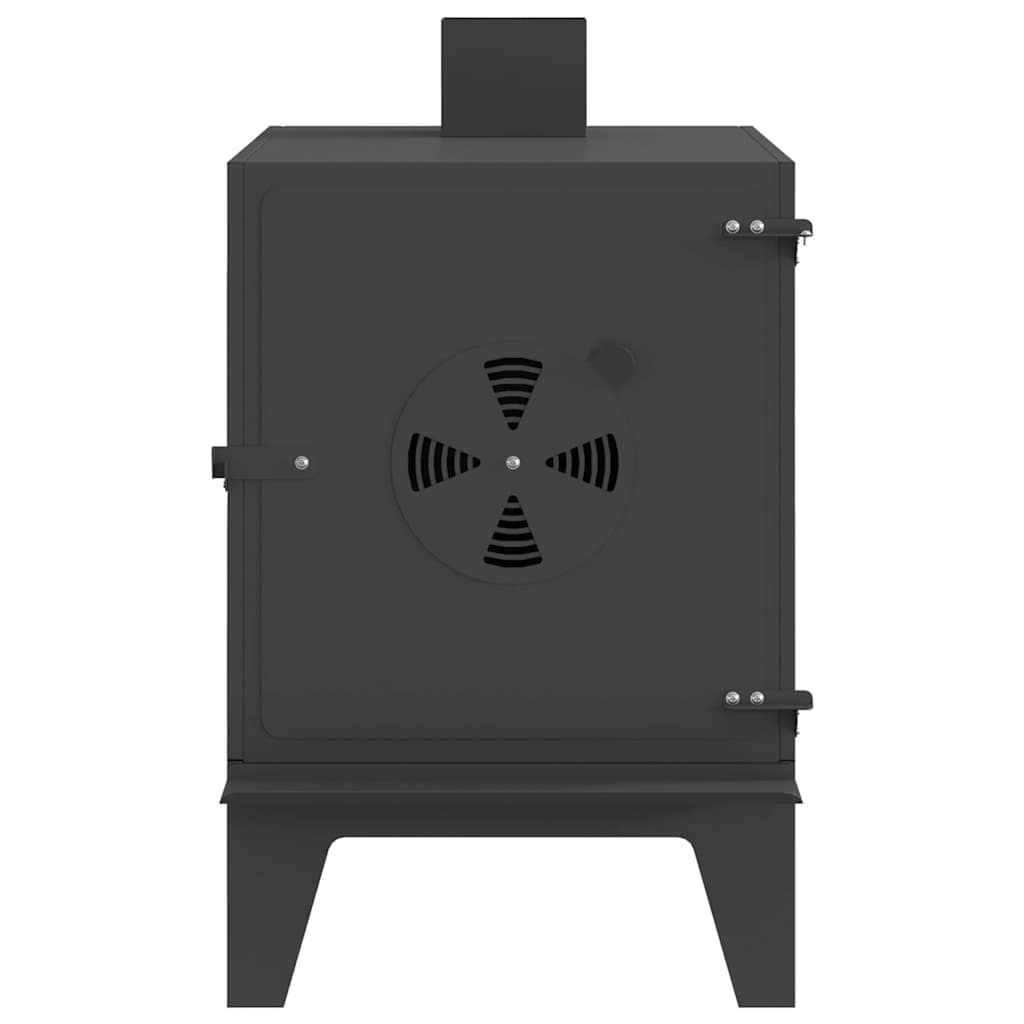 Camping Stove with Air Vent Black 35 x 50 x 60 cm