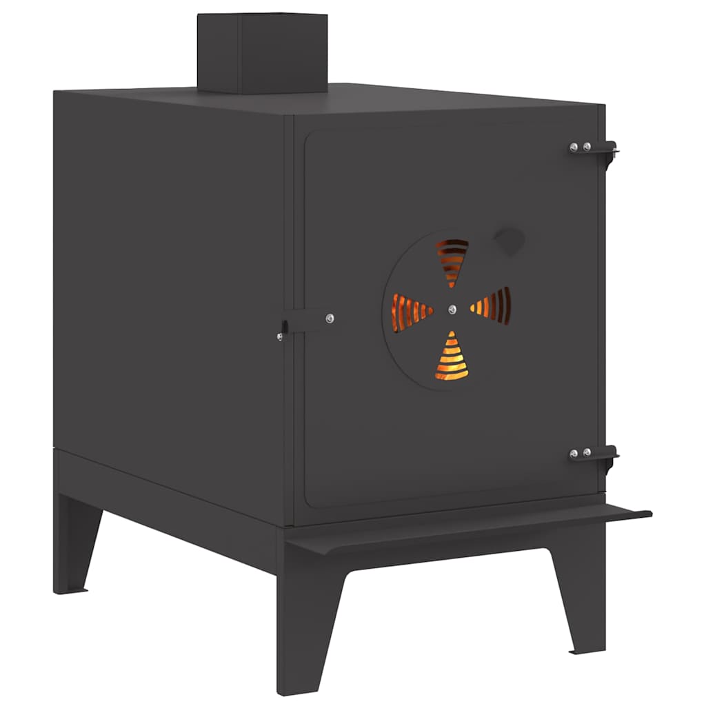 Camping Stove with Air Vent Black 35 x 50 x 60 cm