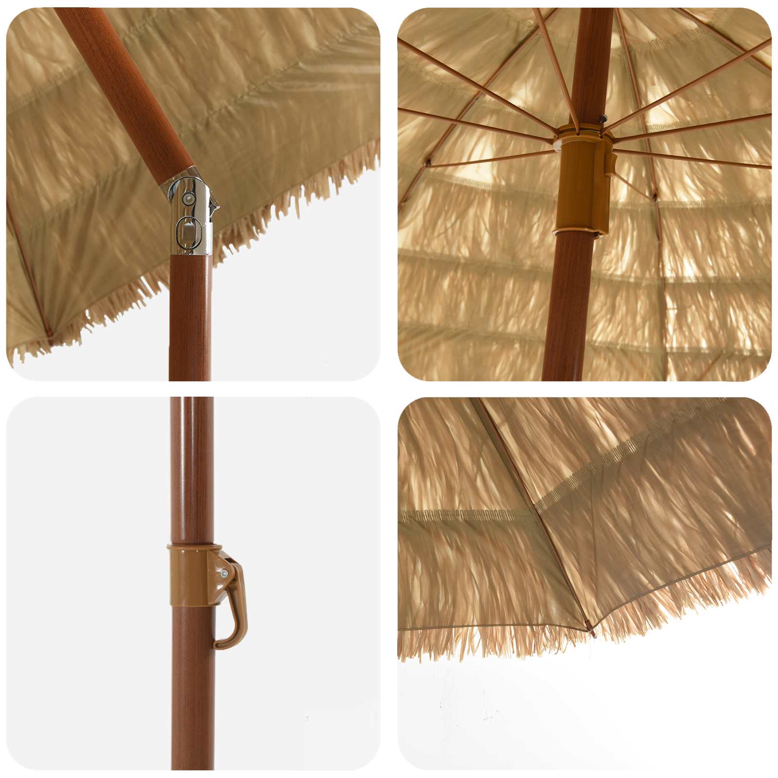 Sodo skėtis 255 x 255 x 255 cm Polipropilenas ir poliesteris