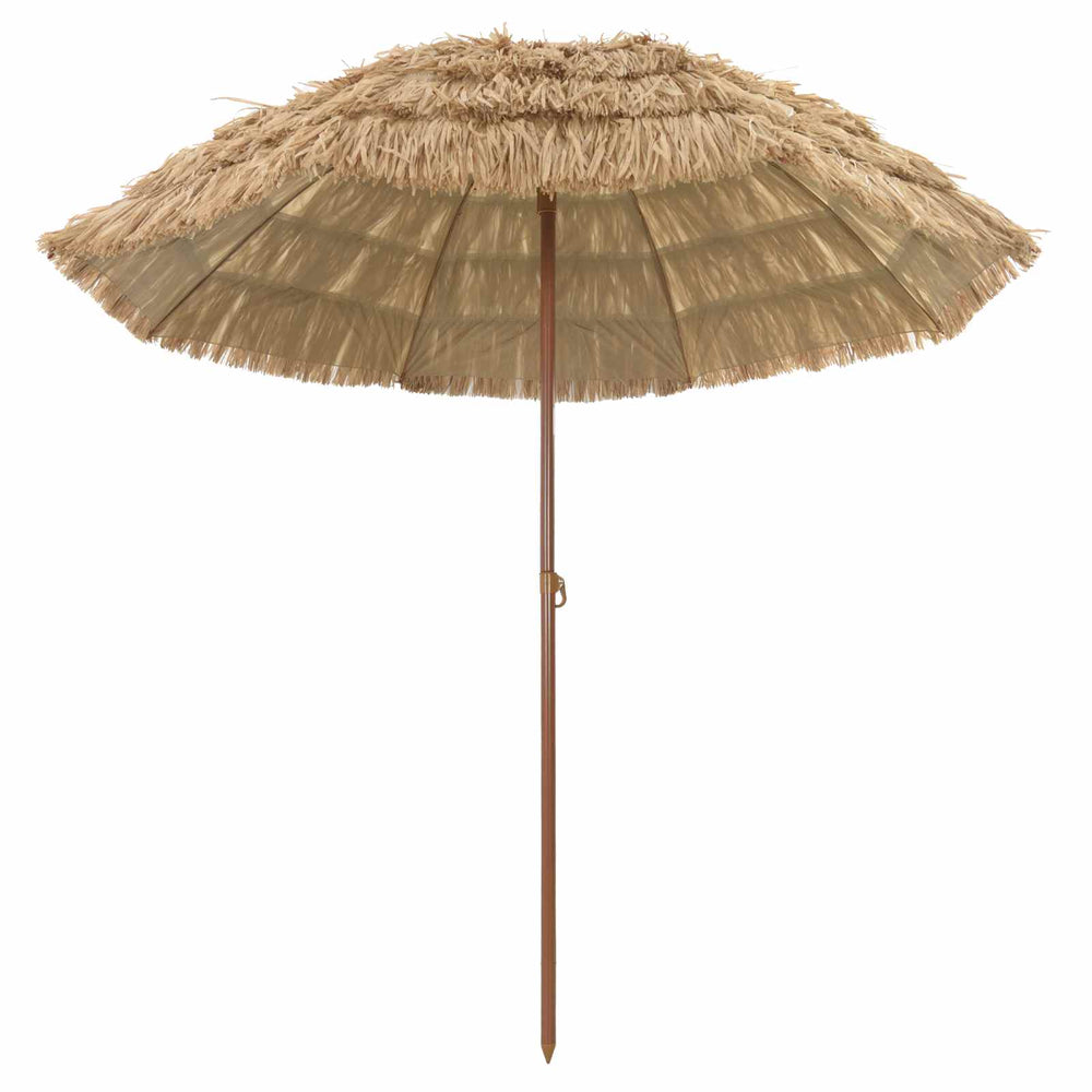 Beach Umbrella Brown Ø 206 x 209.5 cm Steel