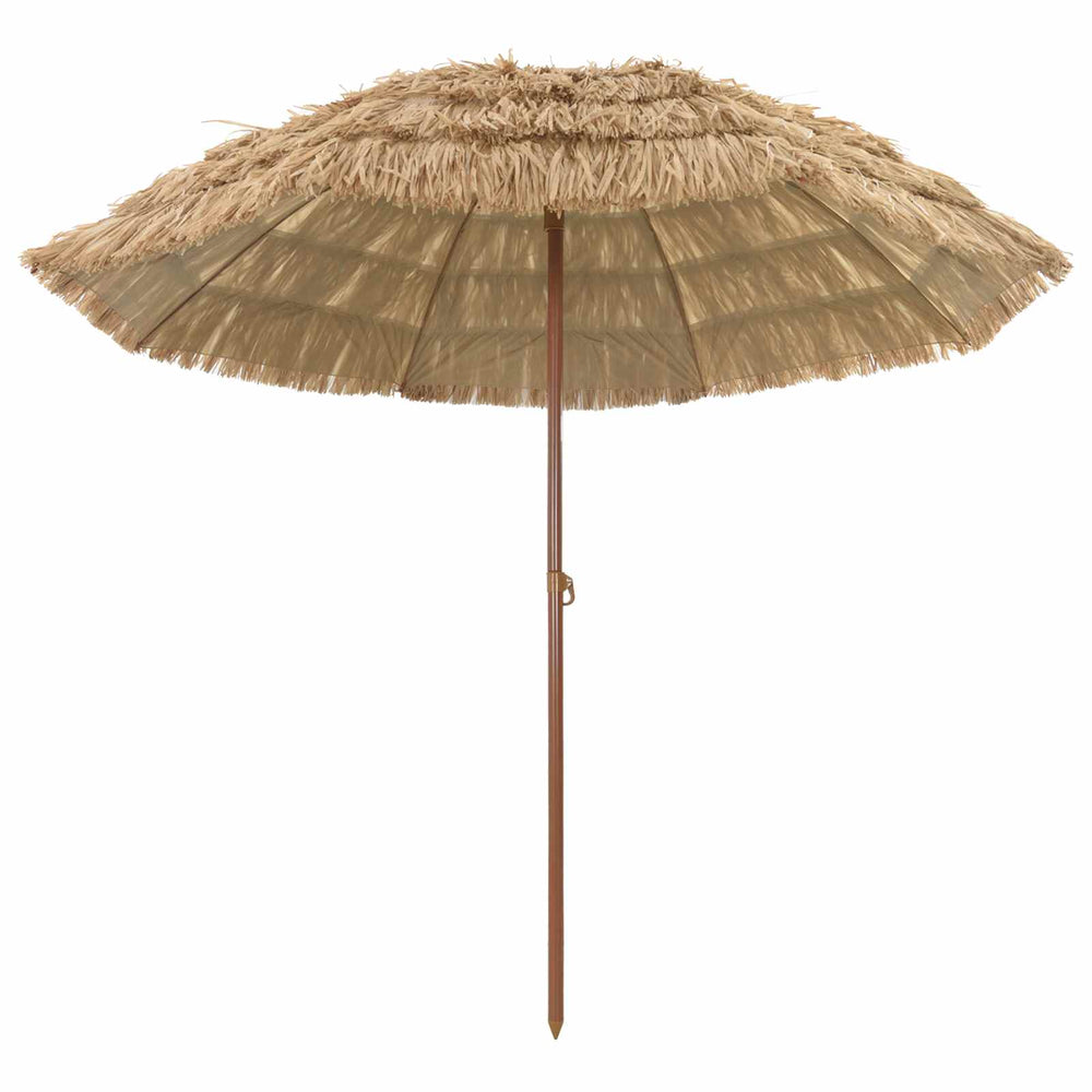 Beach Umbrella Brown Ø 265 x 267 cm Steel